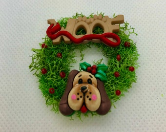 Couronne de Noël pour chien