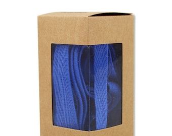 Baumwoll-Geschenkband leuchtend blau (5m)