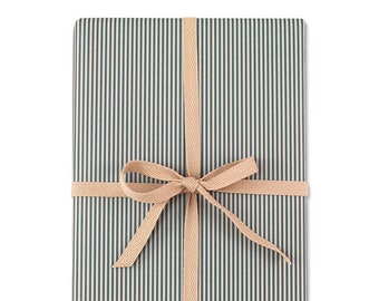 Geschenkpapier Streifen, blau/rose, 50x70cm (3 Bogen)