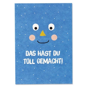 Postkarte Das hast du toll gemacht image 1