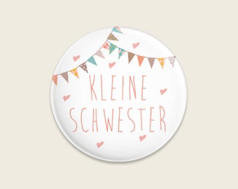 Geschwister-Button "Kleine Schwester"