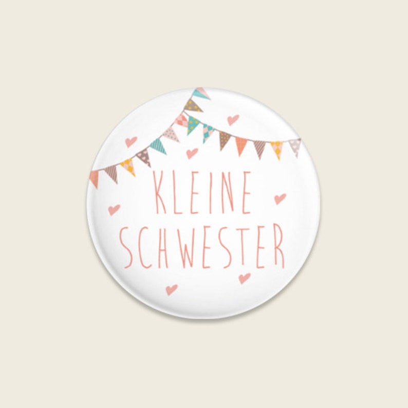 Geschwister-Button Kleine Schwester Bild 1