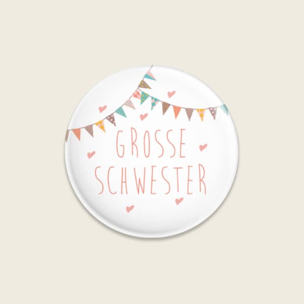 Geschwister-Button "Grosse Schwester"