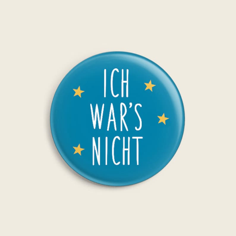 Button Ich war's nicht, 32 mm afbeelding 1