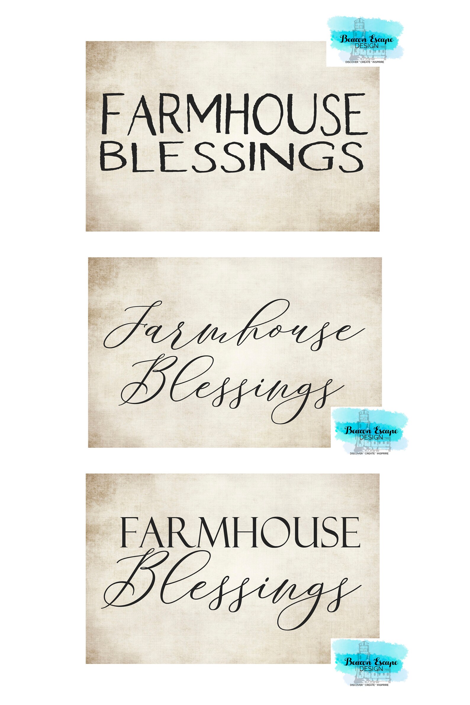 Farmhouse Vintage Labels Stickers or Tags PRINTABLE Digital | Etsy