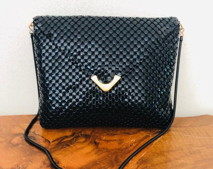 Metal Mesh Pursebag Black metal Mesh Pursesbagsshoulder Etsy