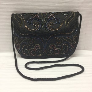 Walborg, Art Deco Beaded Purse, Shoulder Bag, Free US shipping