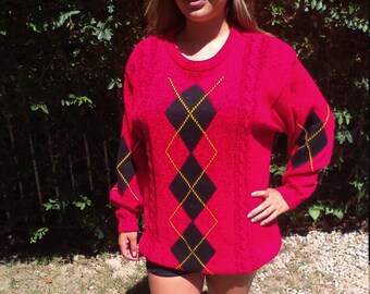 JantZen,large red sweater