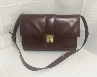 Braune Ledertasche, Tasche, Taschen, Geldbörsen, Umhängetasche, Ledertasche, Leder schultertasche