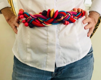 Cintura di perline rosse, cintura cummerbund
