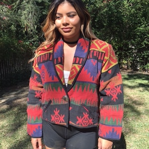 Indian blanket jacket womens best sale