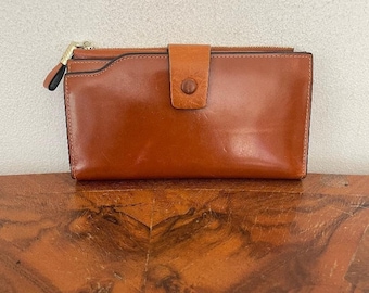 Cartera de cuero marrón, Organizador