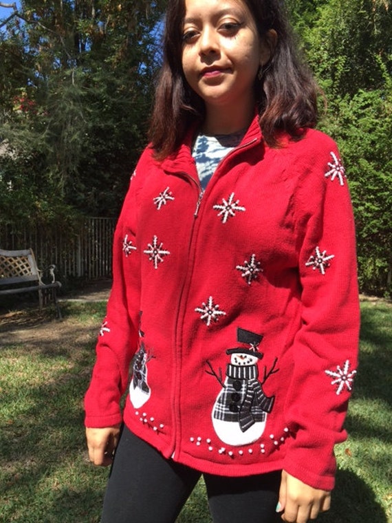 Ugly Christmas sweater, Christmas cardigan sweate… - image 2