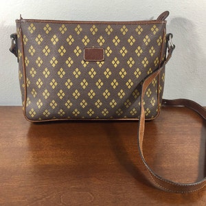 Brown Leather and PVC Purse,Bag Shoulder Bag