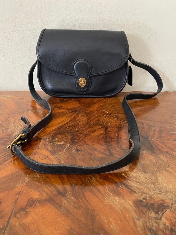 Coach black leather purse,9954 ,Coach USA, black l