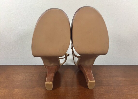 Apostrophe, Tan Leather Heels, 7.5, Shoes - image 4