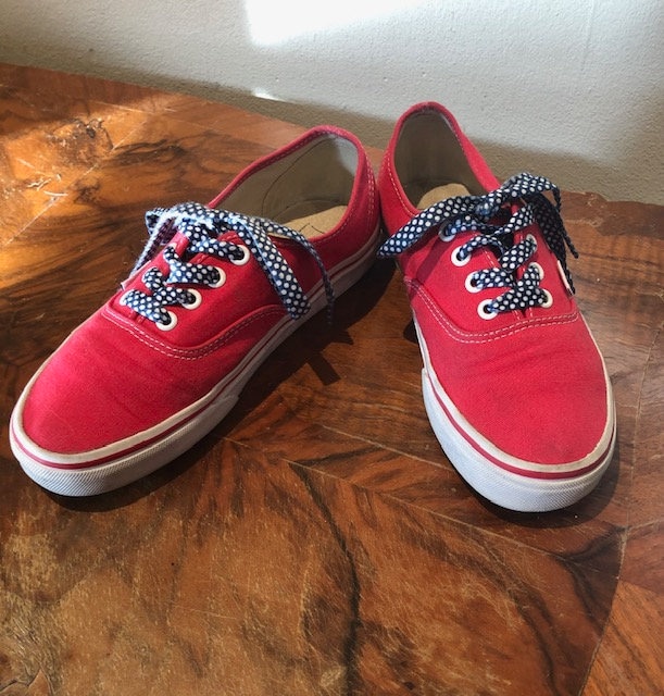 Red polka dot vans sale