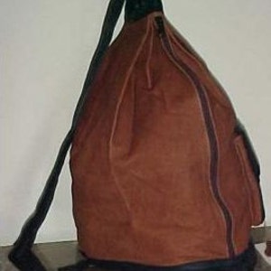 Backpack bag, Large, Leather backpack Hobo satchel, purses bags, 18x14x7 Brown, Black,back pack image 4