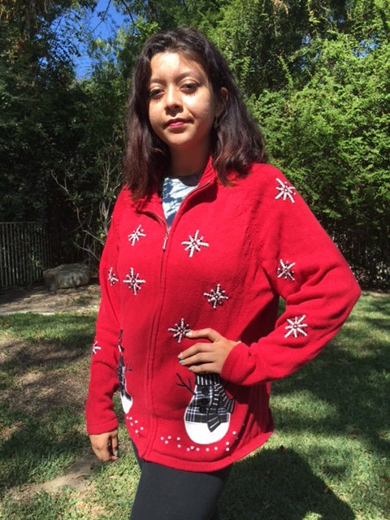 Ugly Christmas sweater, Christmas cardigan sweate… - image 3