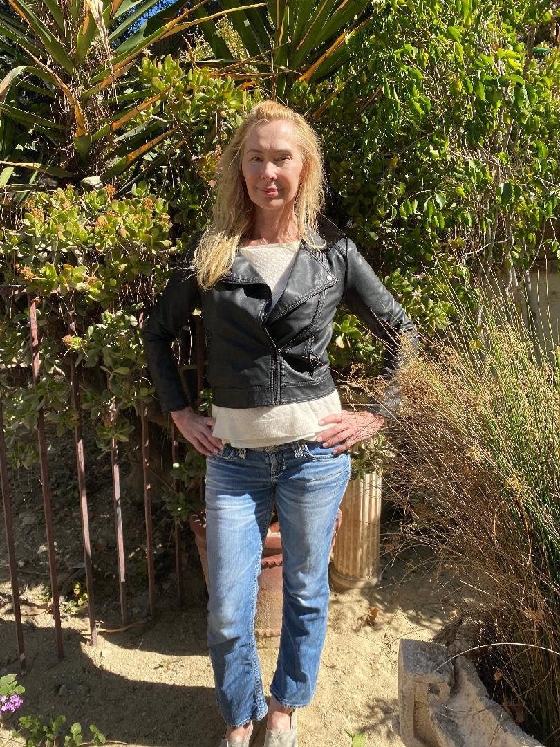 Forever 21, chaqueta de cuero faux negro, chaqueta de motocicleta