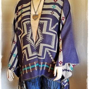 Beautiful Lavender Wrap,Poncho top,Boho Wrap, shawl,brown ,blue, red, crosses, soft, Cross wrap