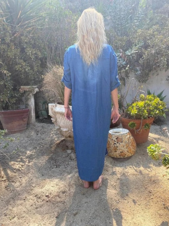 Soft Denim dress, Blue, denim, dress, Cotton dres… - image 2