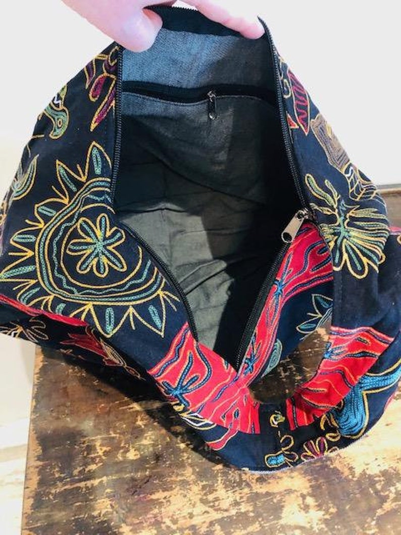 Large Cotton Hobo Bagshoulder Bagpurseboho Etsy