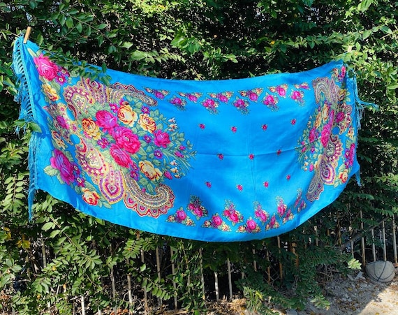 Foulard LAURA fantaisie imprimé fleurs - Rose - C'est Beau la Vie
