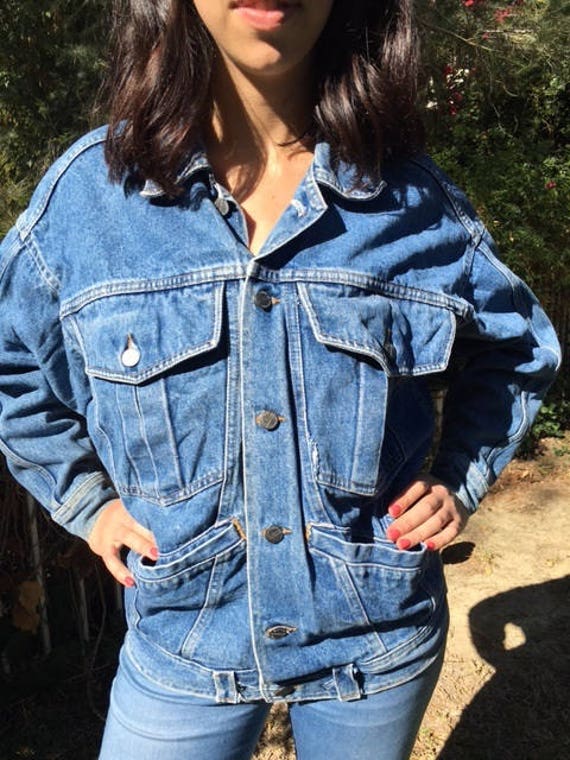 Palmettos, Denim jacket, small,jean jacket,denim c