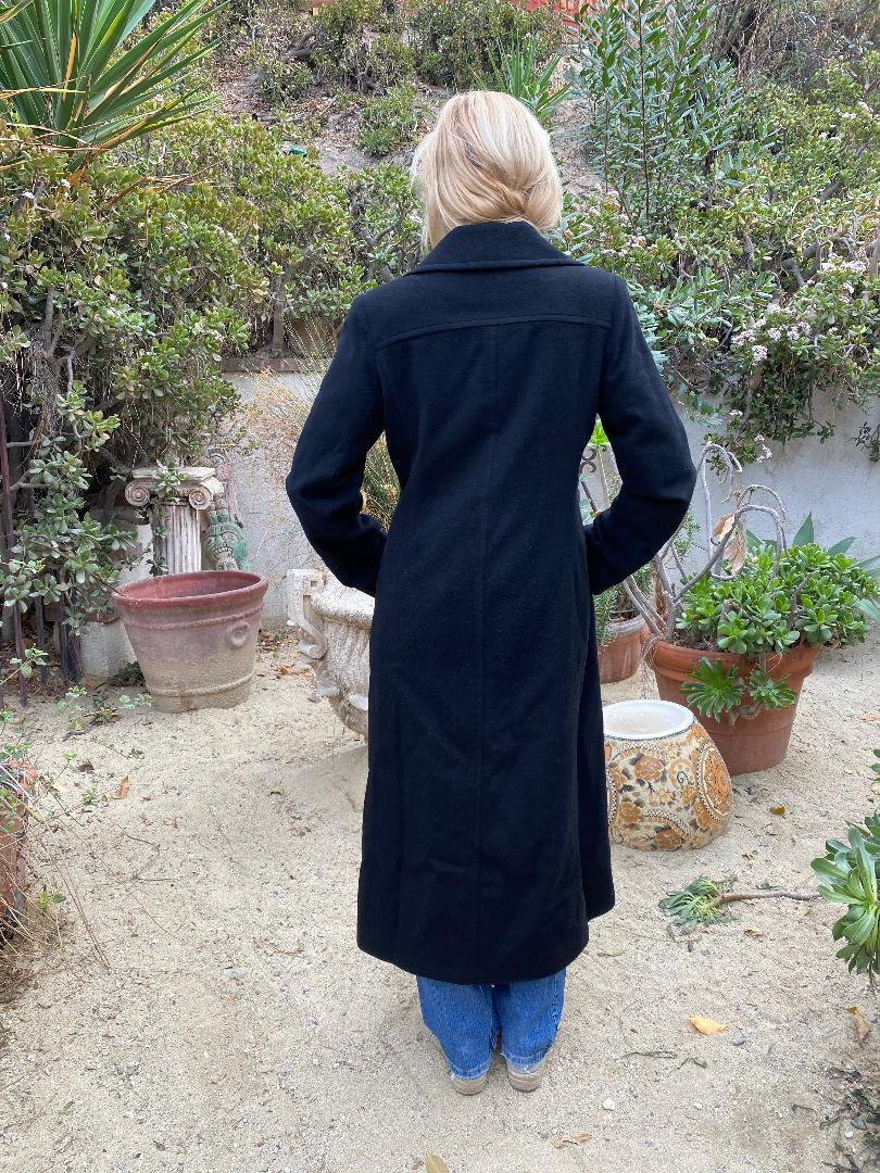 Michael Kors Soft Black Wool Coat, Midi Coat,mint Condition, Size