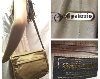 Palizzio,leather purse,bag, Tan, Leather Shoulder Bag, Purse
