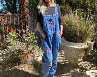 Denim Overalls , XL