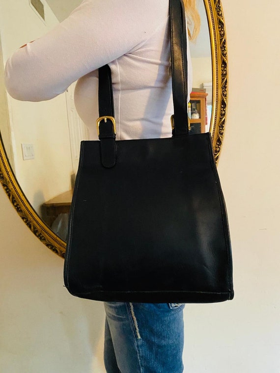 Hunt Club Black Leather Purse Bag Shoulder Bag | Etsy