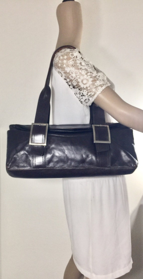 Kenneth Cole,Brown leather purse,shoulder bag