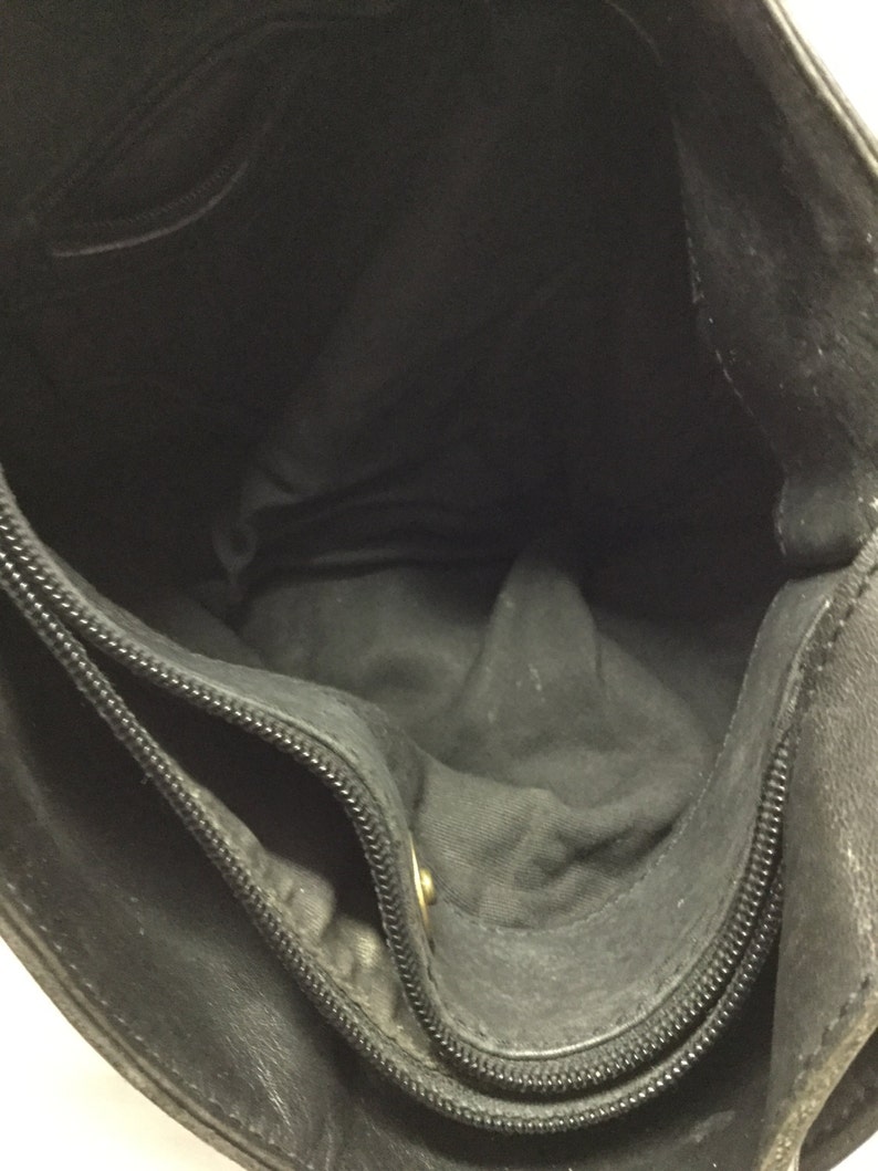 Black Leather purseBag Black Leather Shoulder Bag Bags | Etsy