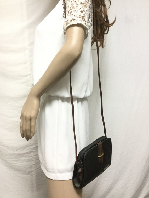 Liz Claiborne Black purse,faux leather,bag, Shoul… - image 2