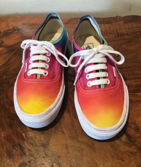 rainbow vans cheap