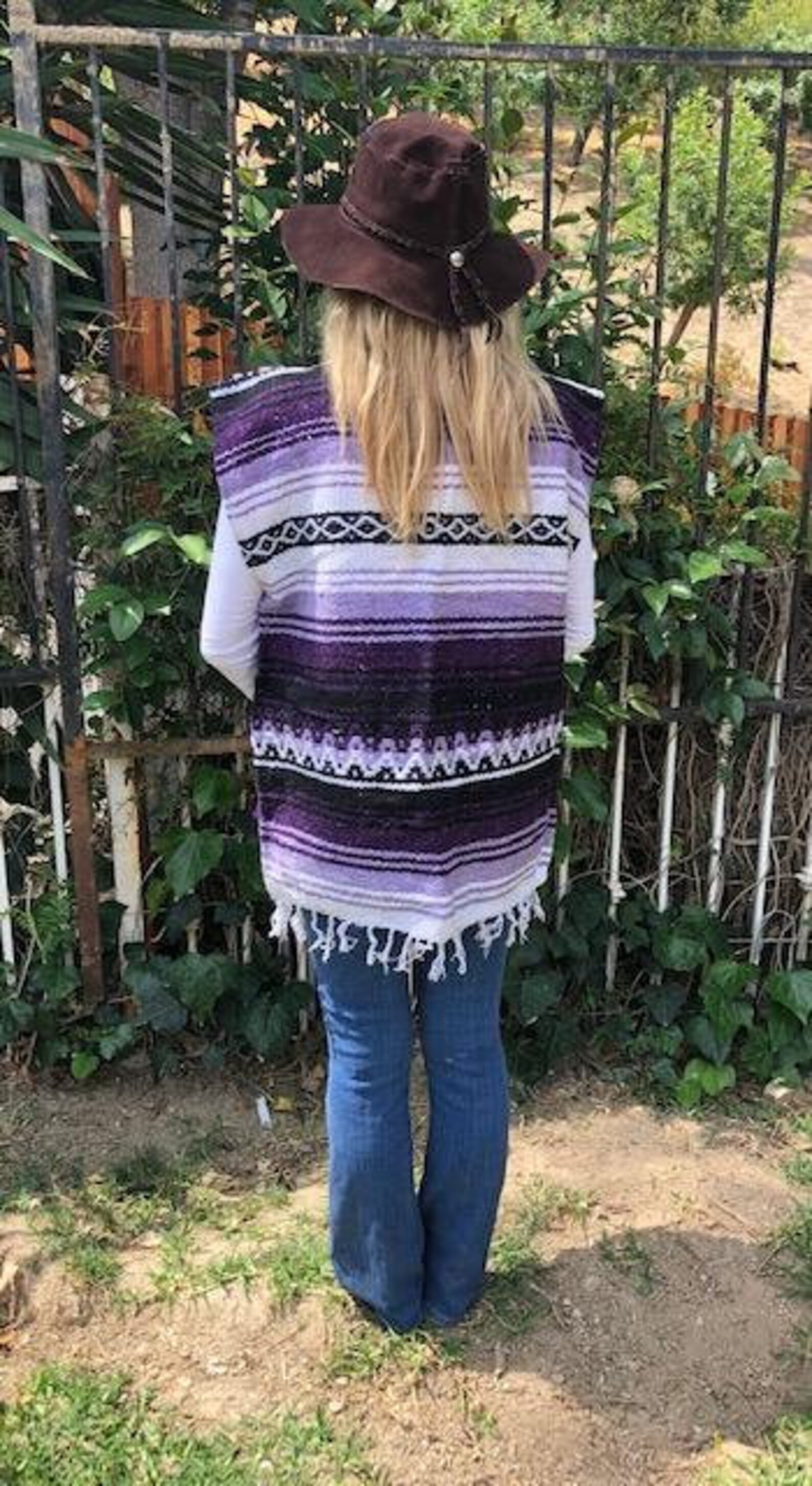 Mexican Blanket Vestblanket Etsy