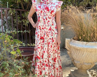 ワンピース Gather Volume Long Dress Cherry Blossom Gather Volume Long Dress | Cherry Blossom – MYLAN ONLINE SHOP