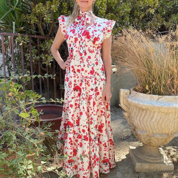FRESH BLOSSOM WOVEN MAXI DRESS main image 0