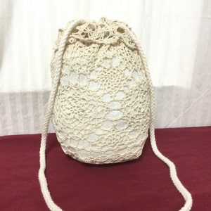 Lace Pouch purse, Boho,boho bag, Lace, Pouch ,Shoulder Bag, Cinch, Purses bags, Crocheted, Knit, wedding bag