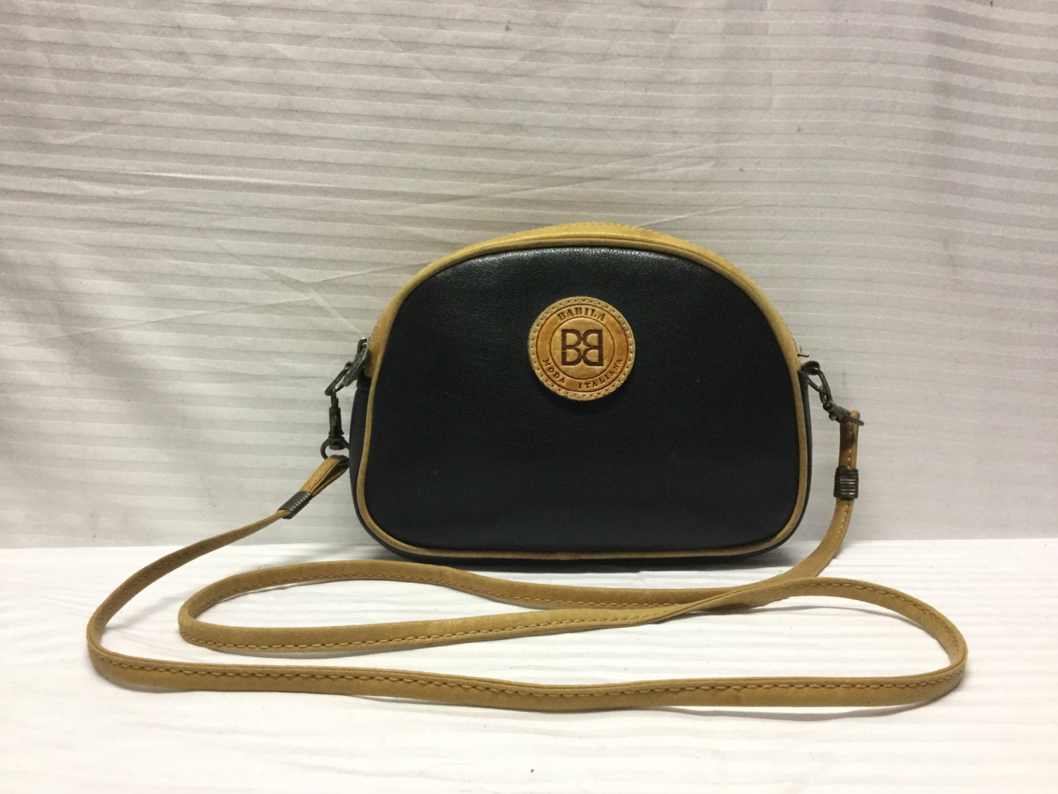 Babila Womens Leather Shopping Handbag, Dark Blue - Walmart.com