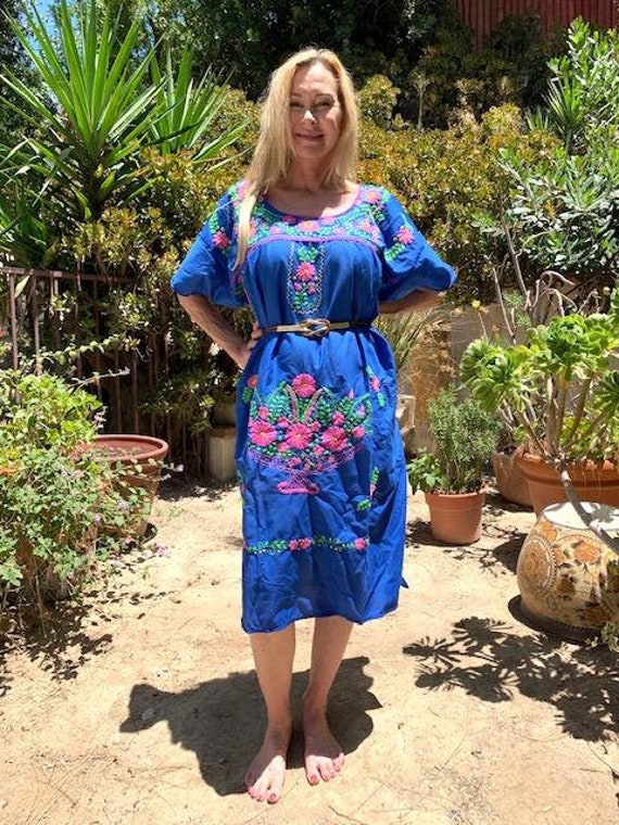 Oaxaca dress, embroidered dress, Mexican dress, Bo