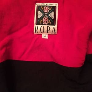 Hairston Roberson Ropa, Broderad jacka, väst, Midjetopp, Mellanstor, 1980-tal bild 3