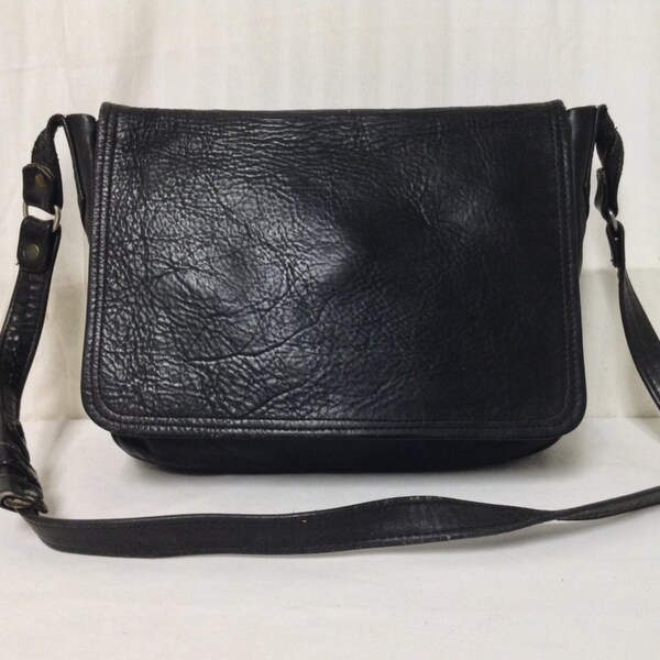 Black Leather saddle bag purse,bag,Shoulder Bag