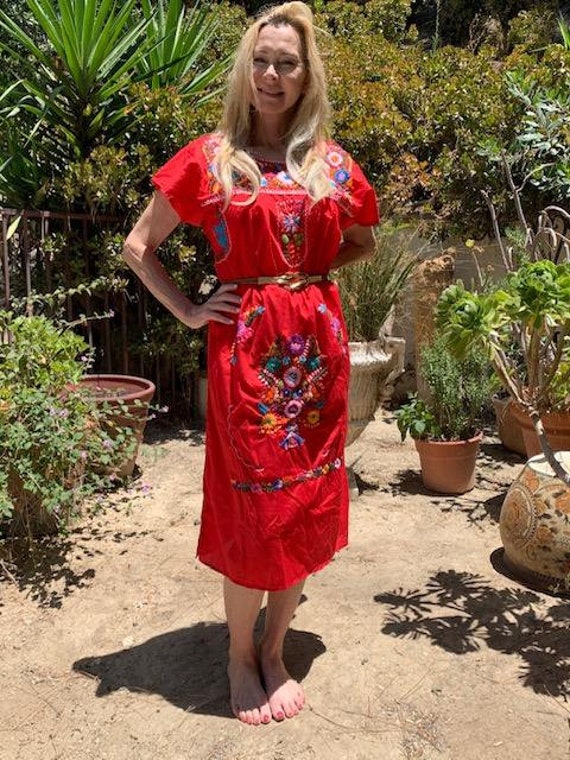 Embroidered dress,Oaxaca dress,Butterfly dress ,Me