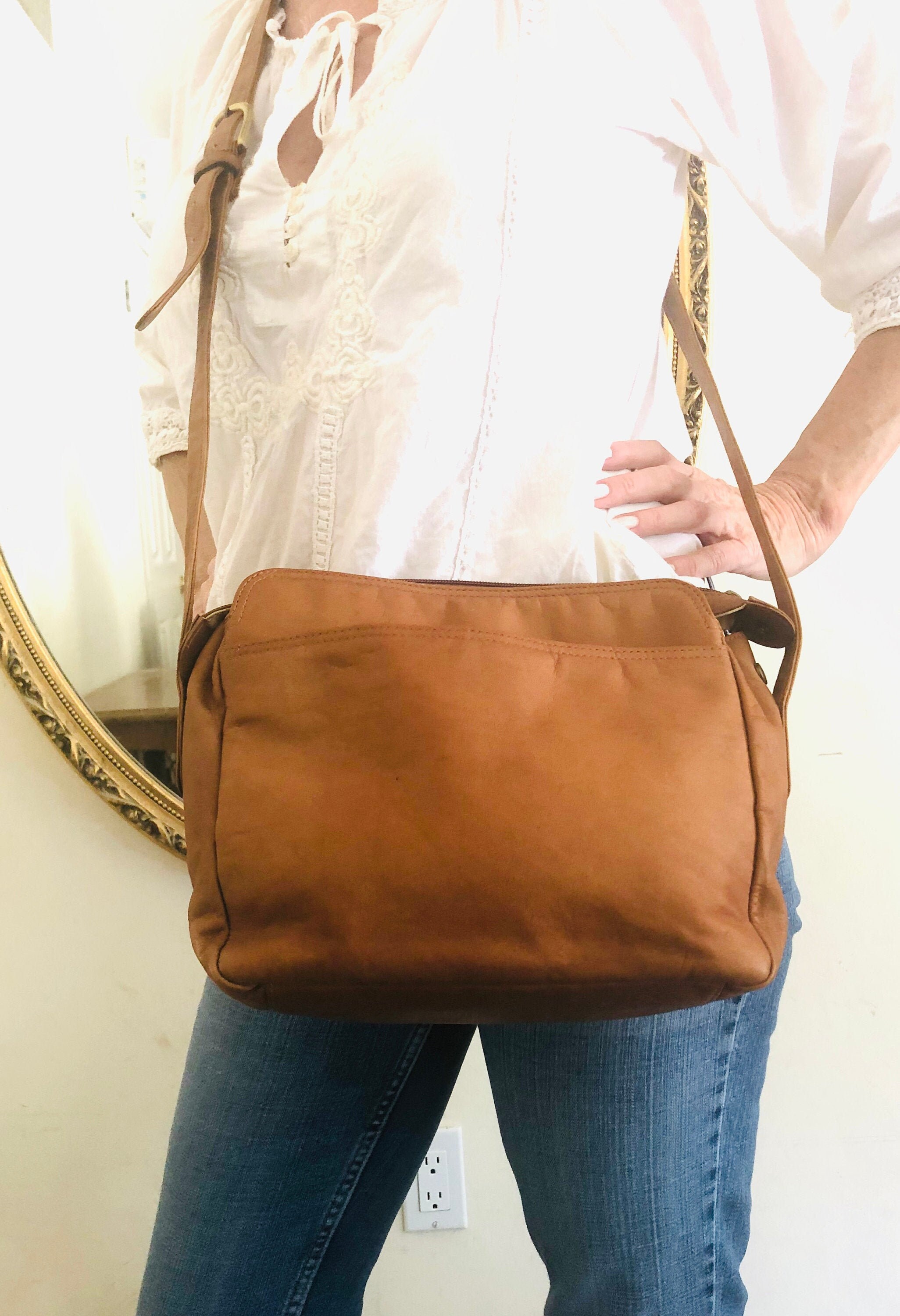 boulder ridge leather backpack