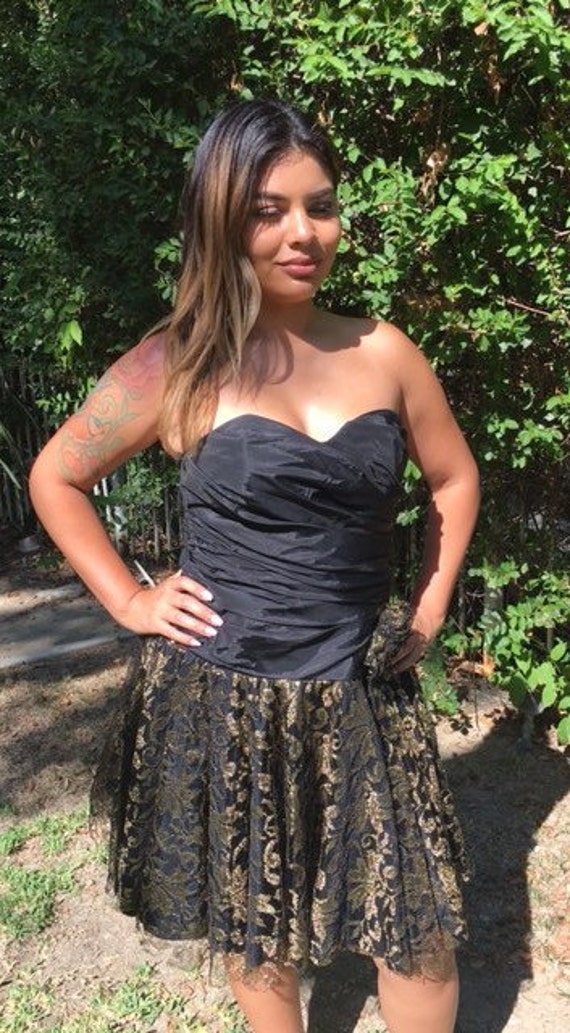 Stenay party dress,size 7,8, black, gold,dress,st… - image 3