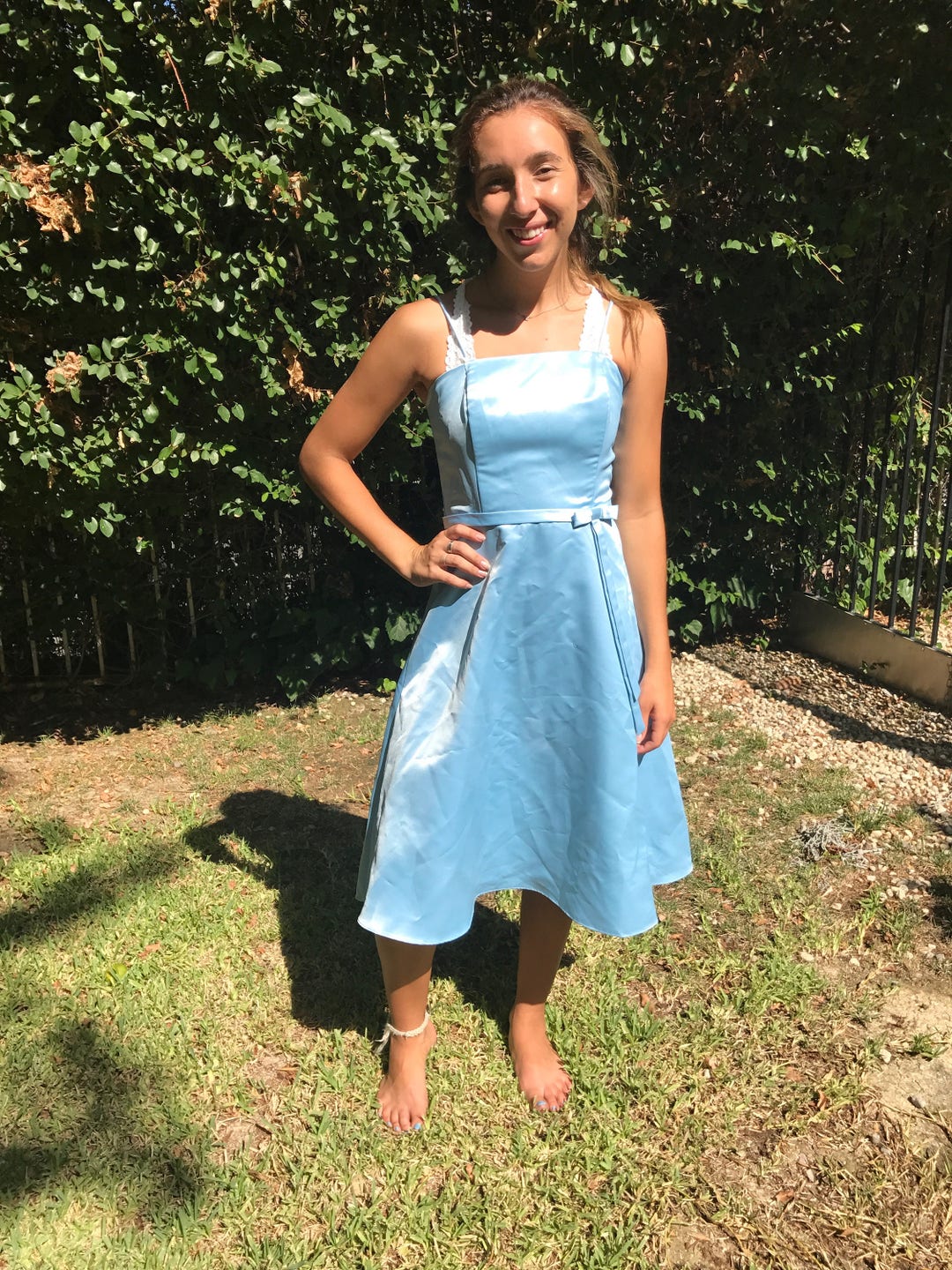Baby doll dress,blue formal dress,Small,S,1980s, Fiesta Baby doll dress,blue formal dress,Small,S,1980s, Fiesta