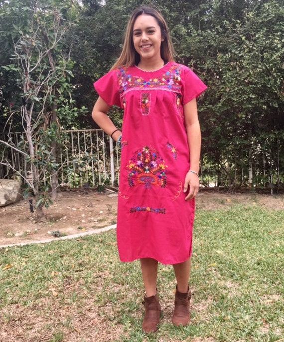 Oaxaca dress, Mexican dress, embroidered dress,bo… - image 1